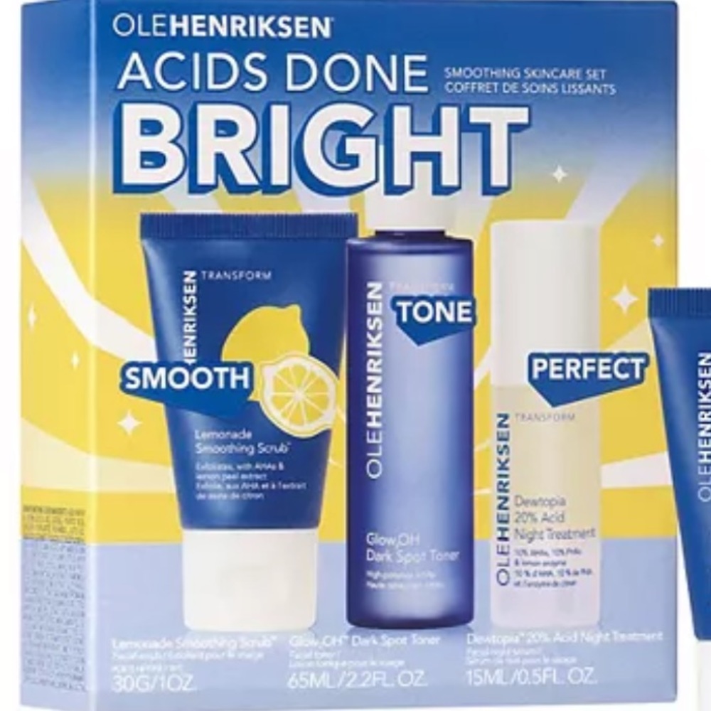 OLE HENRIKSEN Acids Done Bright 3p Lemonade Scrub Dark Spot Toner Dewtopia $44